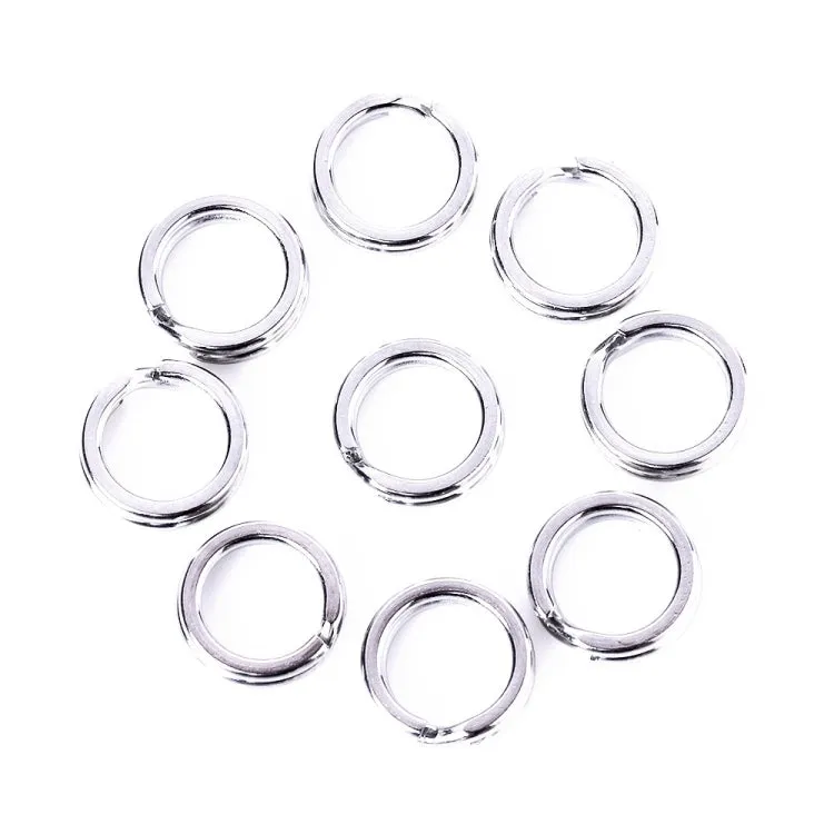 11mm HENGJIA SS010 50pcs /Pack Stainless Steel Flat Ring Fishing Space Fittings