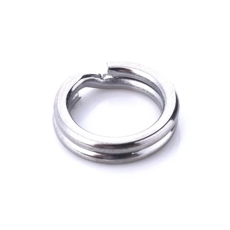 11mm HENGJIA SS010 50pcs /Pack Stainless Steel Flat Ring Fishing Space Fittings