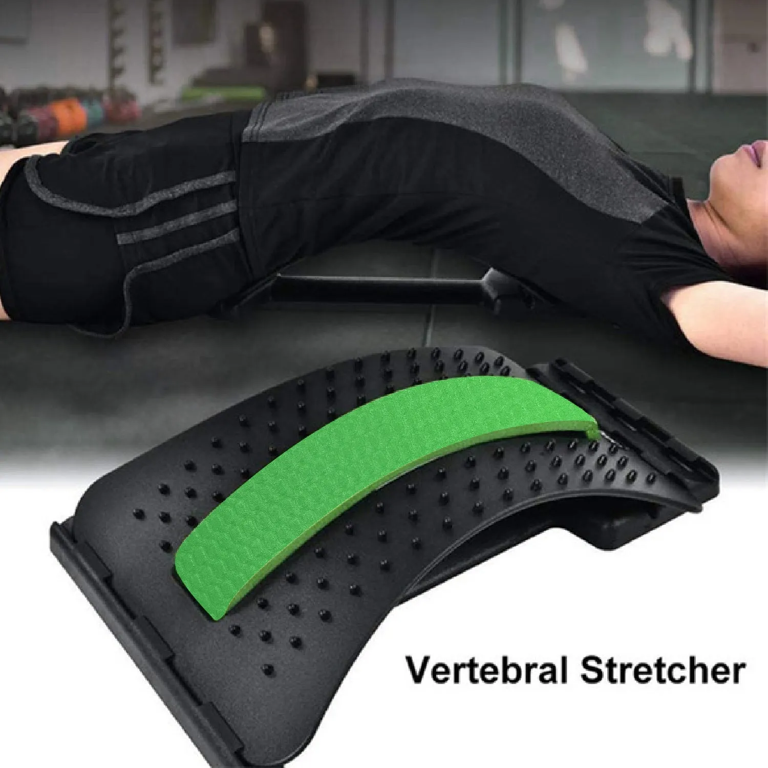 1666 Multi-Level Back Stretcher Posture Corrector Device For Back Pain Relief