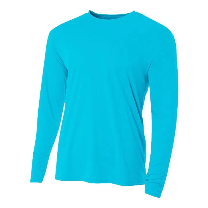 A4 Youth Cooling Performance Long Sleeve Crew