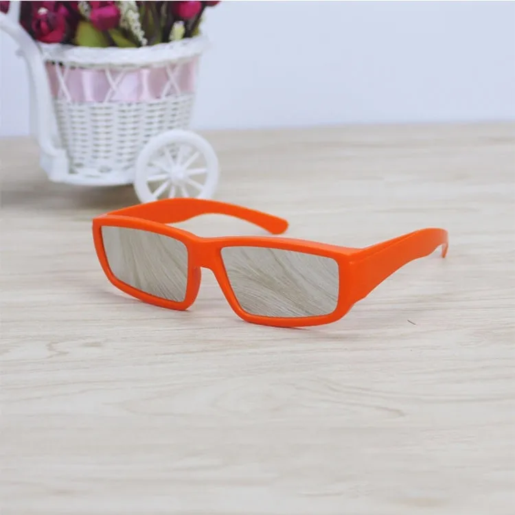 ABS Frame Solar Eclipse Glasses Eye Protection Safe Solar Viewer(Orange)