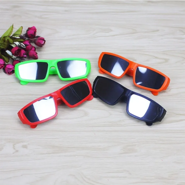 ABS Frame Solar Eclipse Glasses Eye Protection Safe Solar Viewer(Orange)