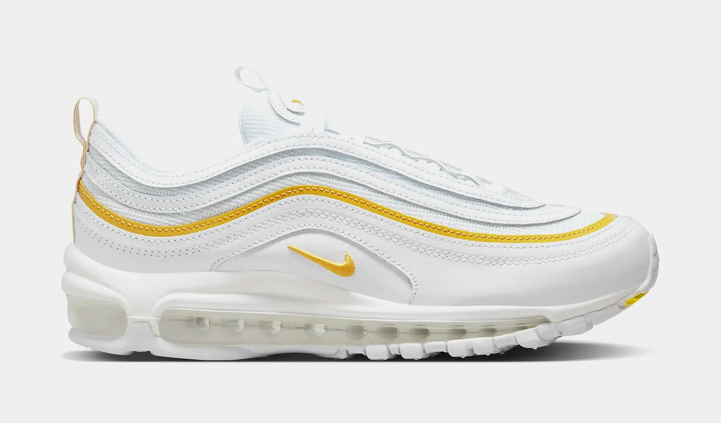 Air Max 97 Womens Running Shoes (White/Yellow)