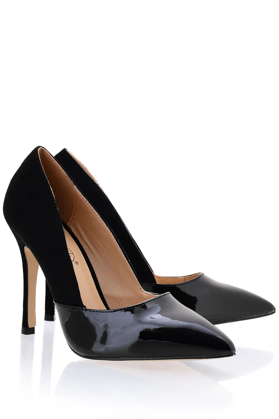 AUBREY Black Suede Pumps