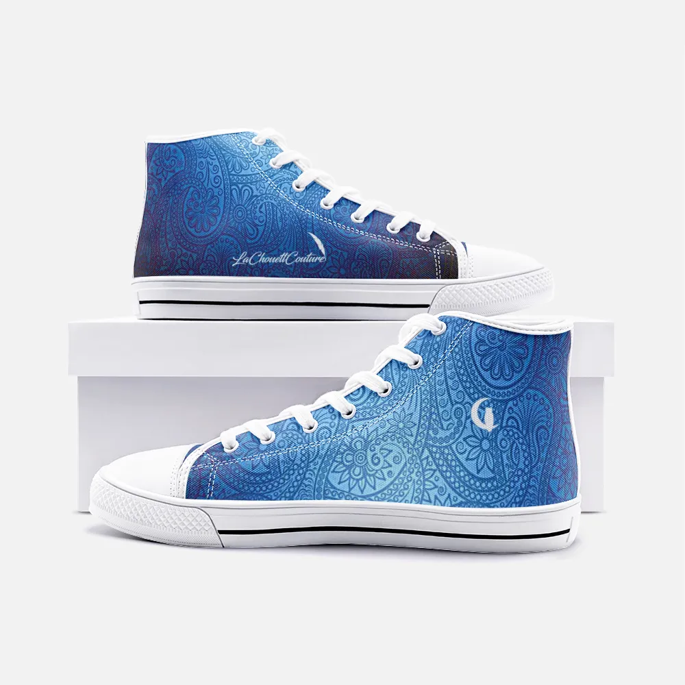 BANDANA LUXURY Cs'UP Unisex High Top Canvas Shoes