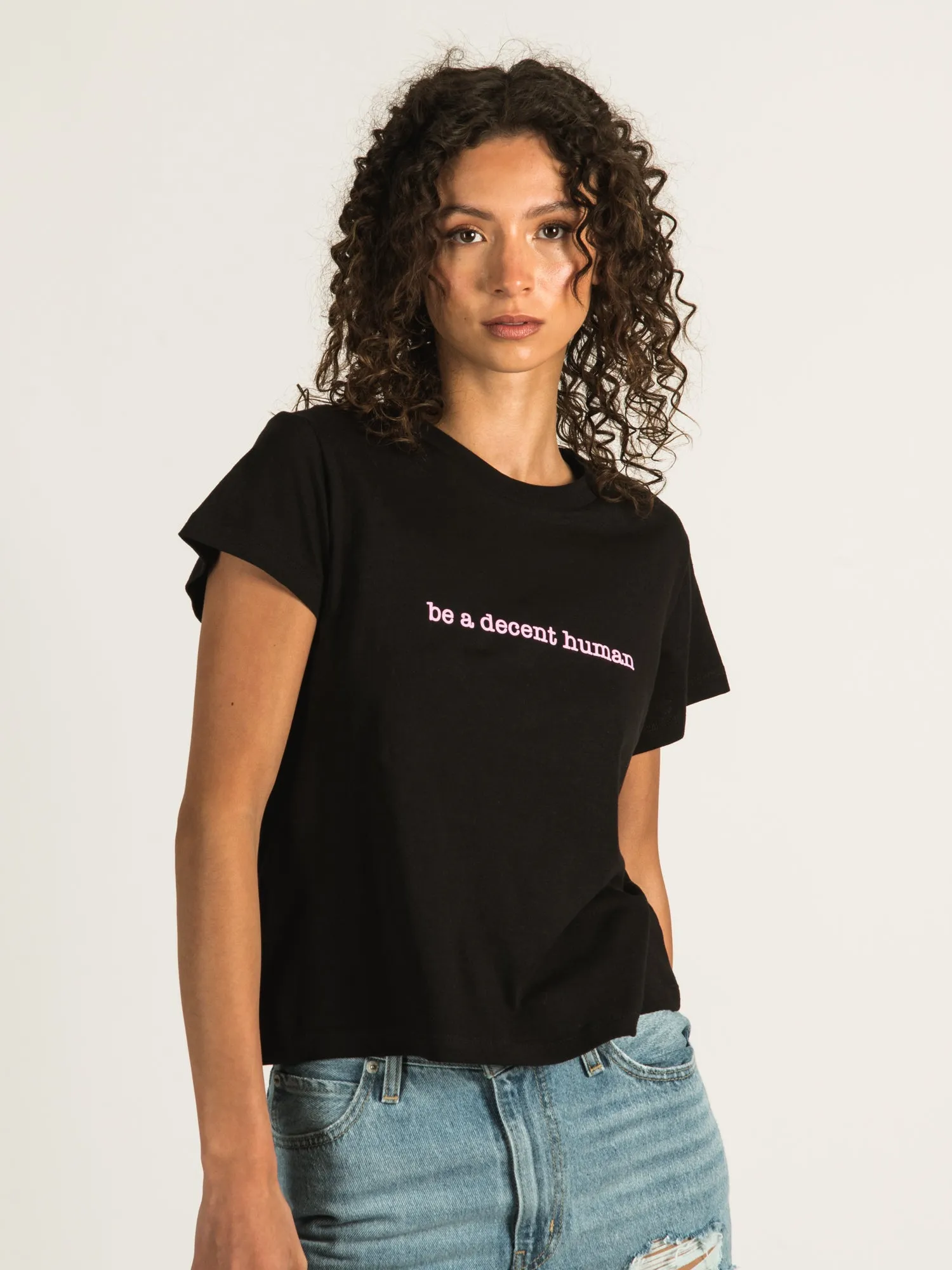 BARSTOOL SPORTS BE A DECENT HUMAN BF T-SHIRT  - CLEARANCE