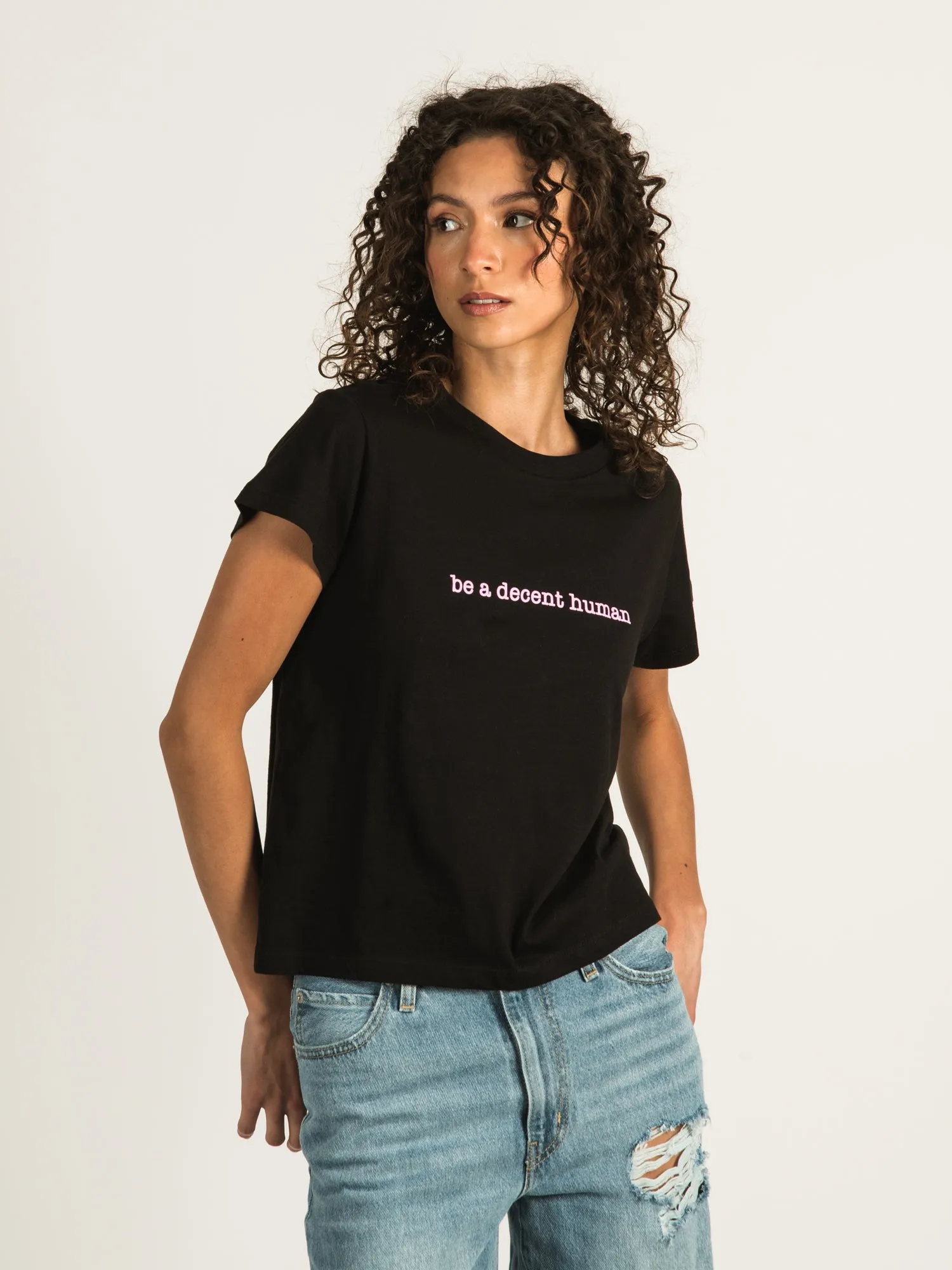 BARSTOOL SPORTS BE A DECENT HUMAN BF T-SHIRT  - CLEARANCE