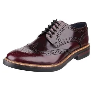 Base London Men's Shoes Woburn Hi Shine Bordo