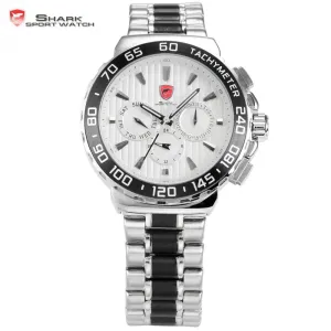 BLACKNOSE Shark Sport Watch Silver/White SW 381