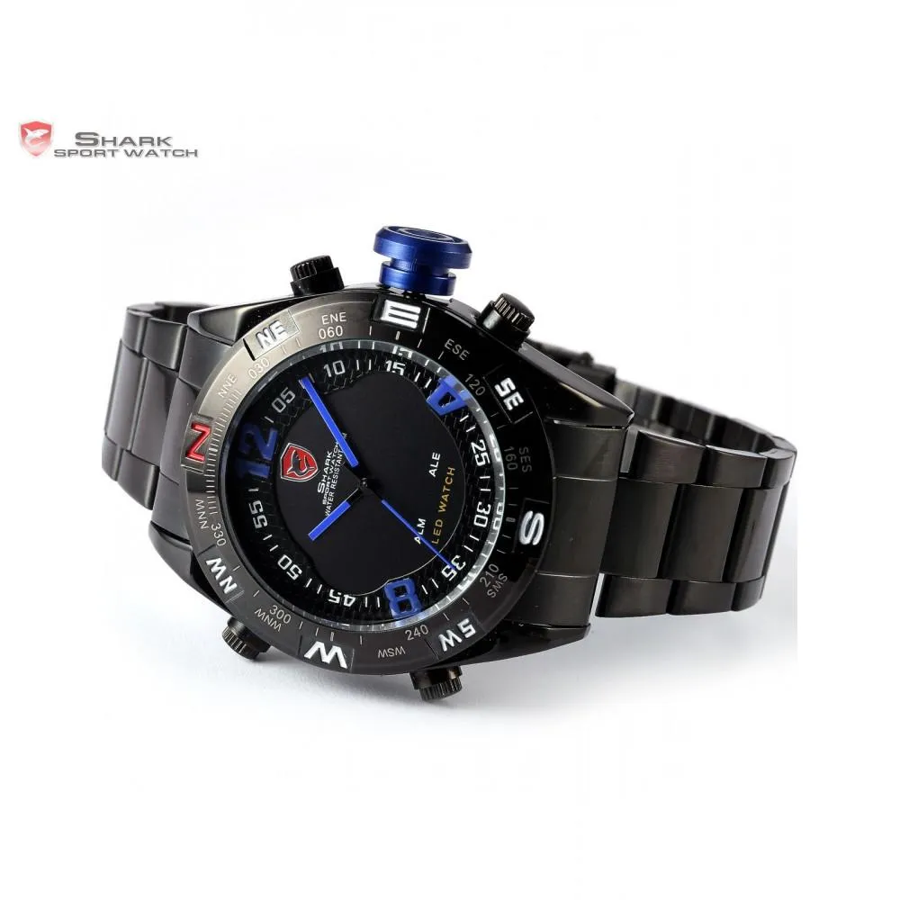 BULLHEAD Shark Sport Watch Black/Blue  SW 100