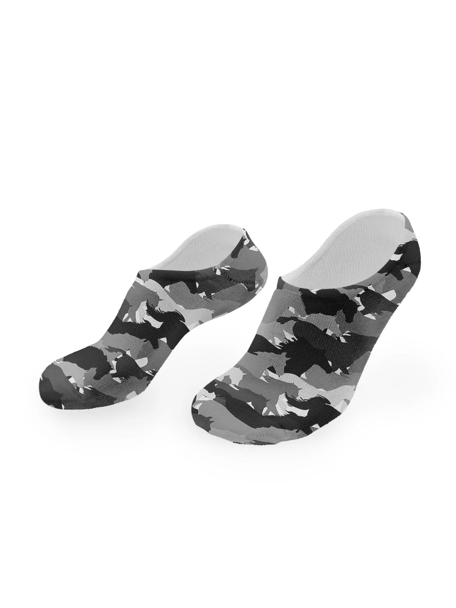 Camo Horses No Show Socks