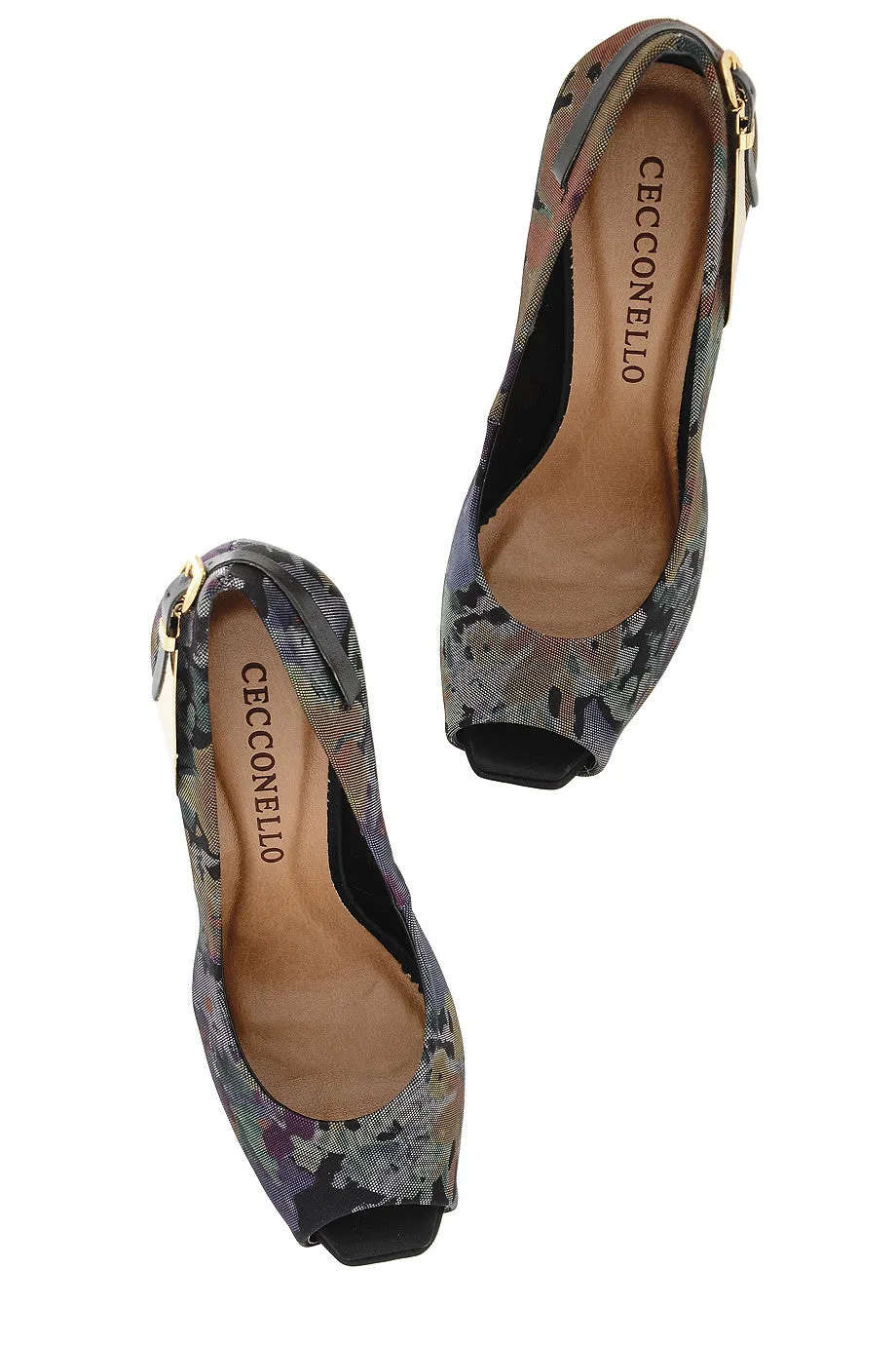 CECCONELLO MADISYN Floral Peep Toe