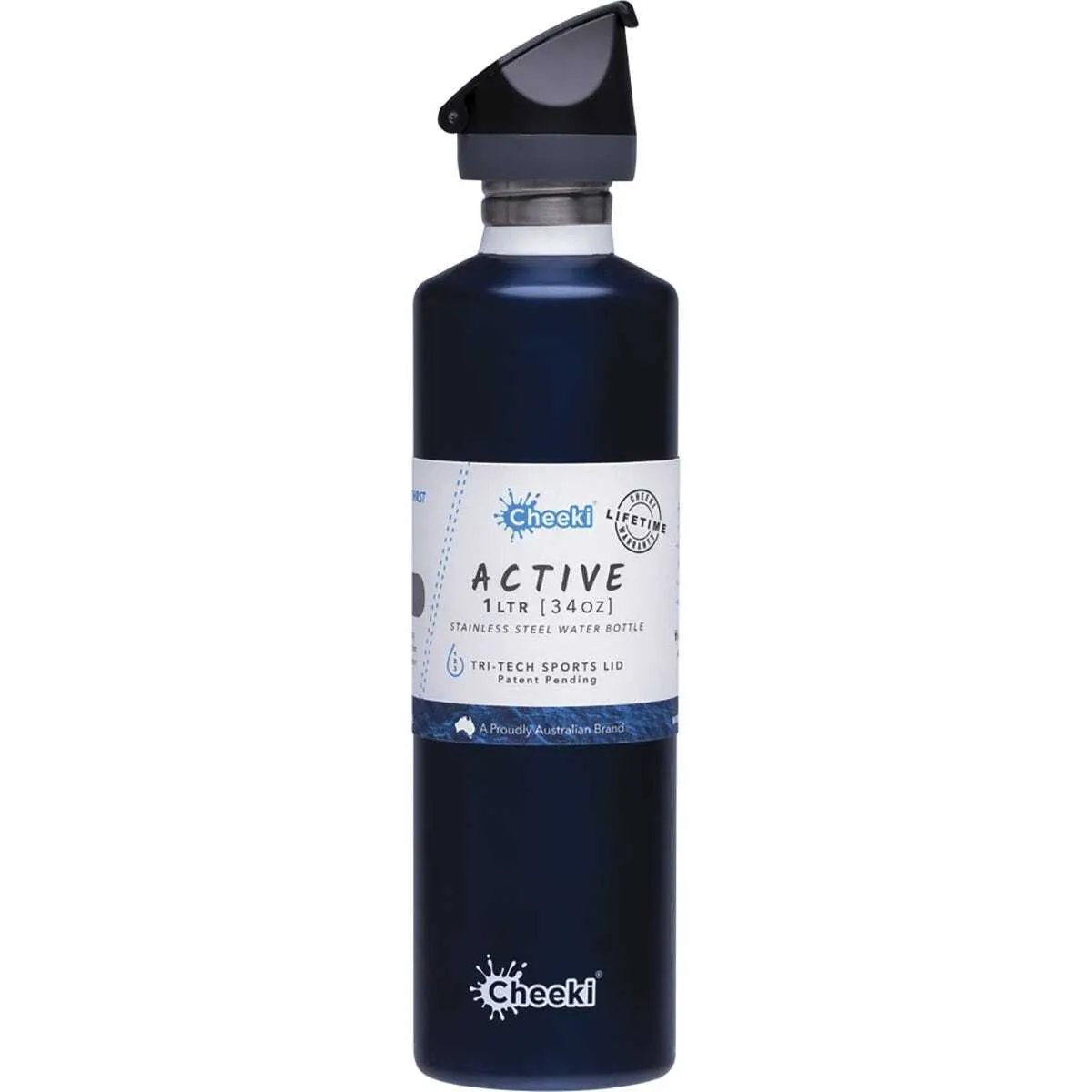 Cheeki Active Stainless Steel 1L Bottle- Ocean