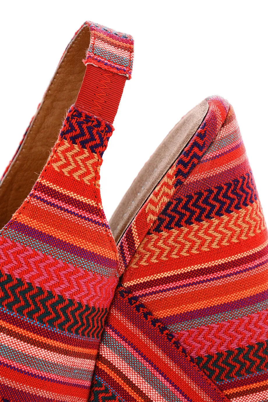 CHINESE LAUNDRY JEWEL TONE Striped Zigzag Wedges