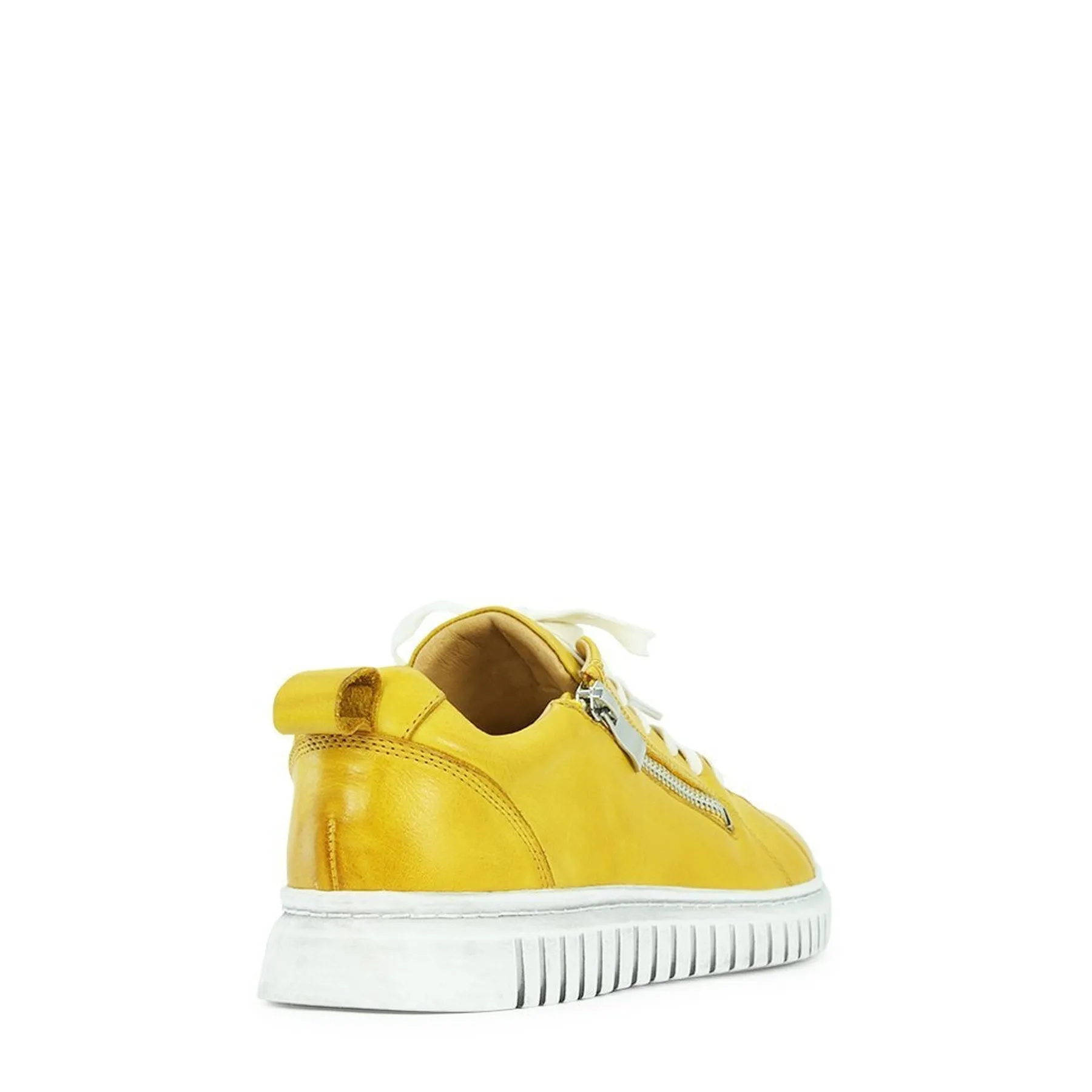 CLARENCE LOW-TOP ZIPPER SNEAKER LEATHER