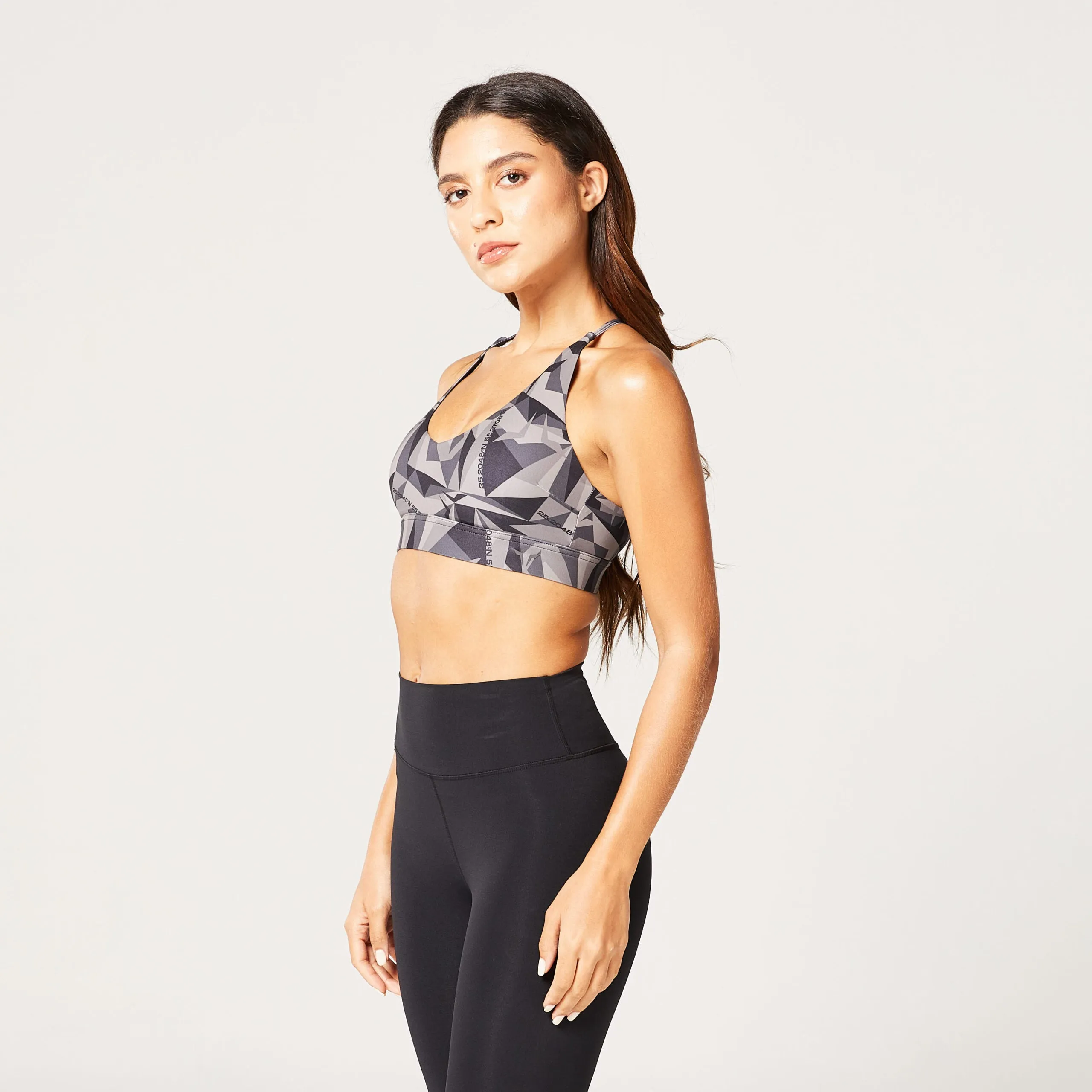 Code Live-in Bra - Black Print