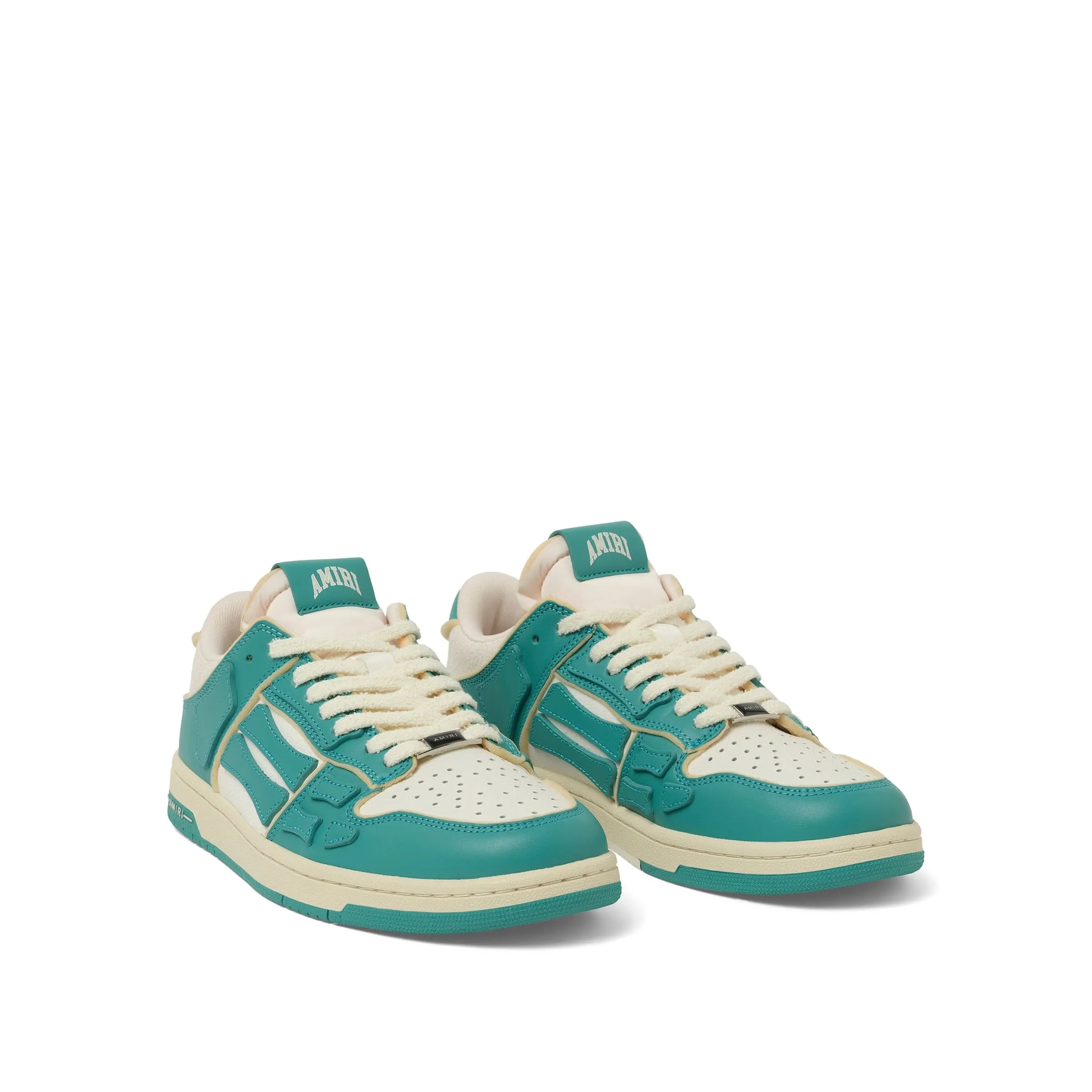 Collegiate Skeleton Sneaker in Sea Blue/White