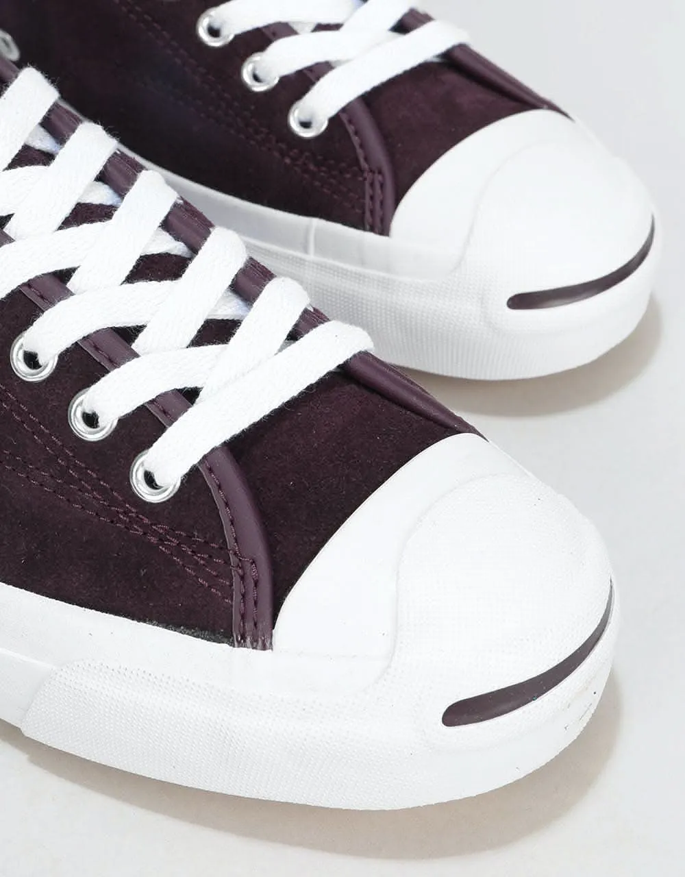 Converse Jack Purcell Pro Ox Skate Shoes - Black Cherry/White/White