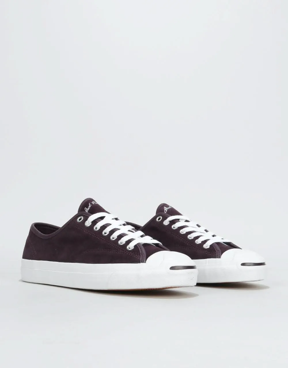 Converse Jack Purcell Pro Ox Skate Shoes - Black Cherry/White/White