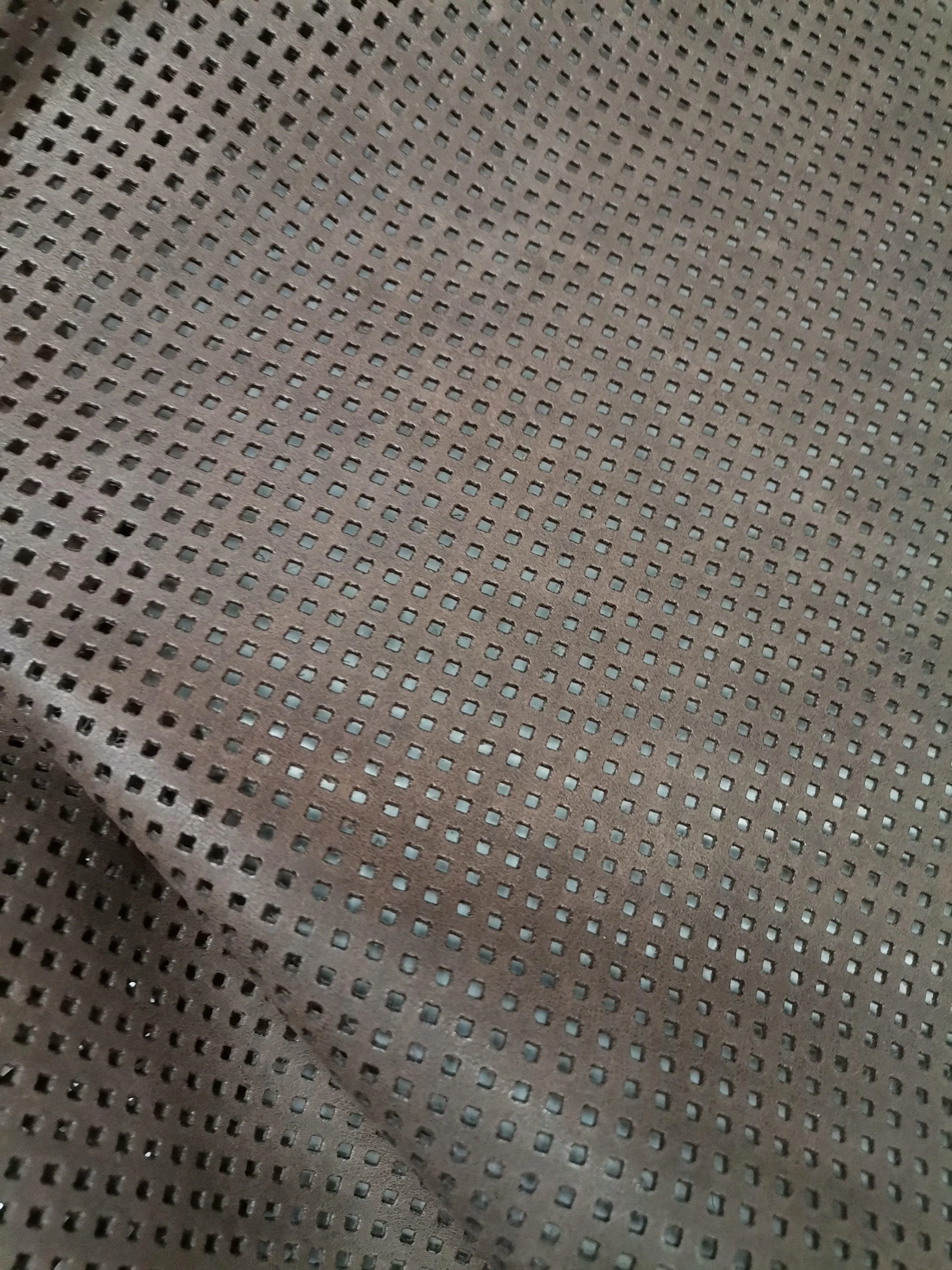 Cow natural full grain perforated leather, Geniune soft cow leather 1,0mm thick 2,5oz