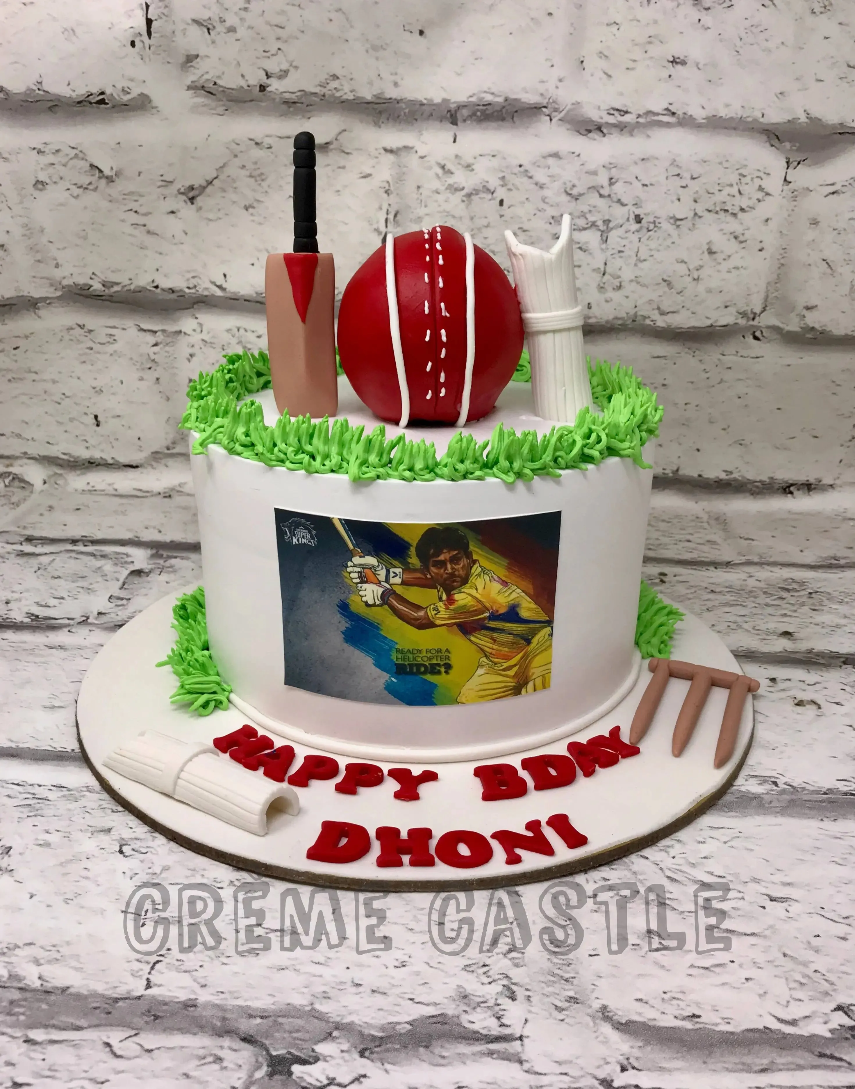 Cricket Fan Cake