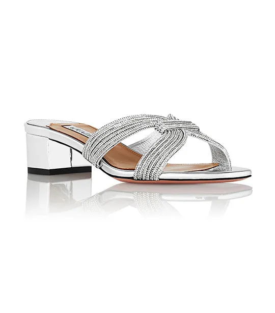 Crystal Muse Sandal 35 Silver