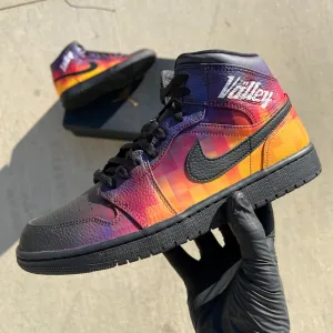 Custom Hand Painted "The Valley" Air Jordan 1 Mid