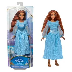 Disney The Little Mermaid Ariel Fashion Doll on Land in Signature Blue Dress