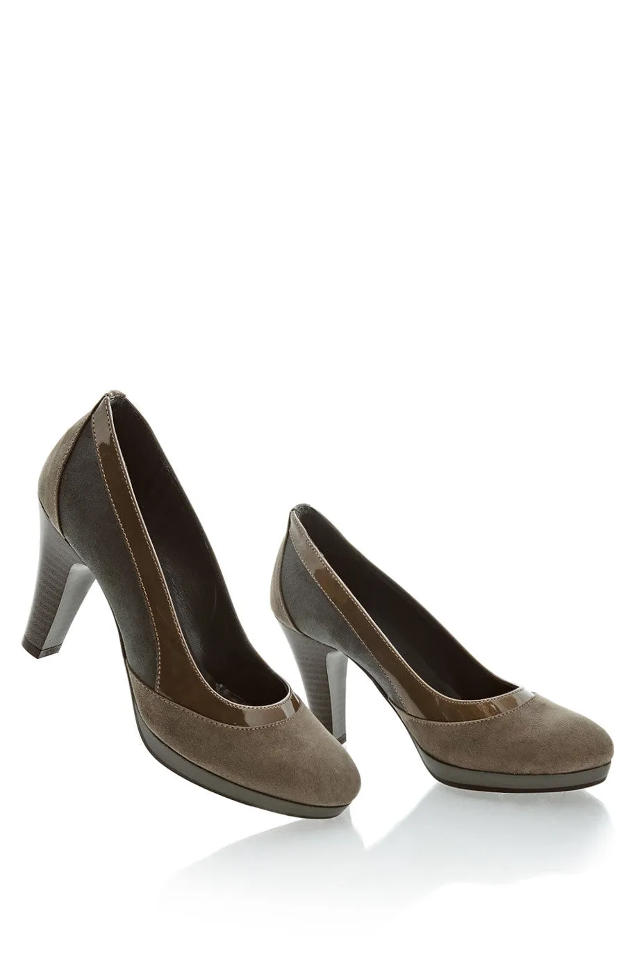 FIORELLA IOLE Suede Taupe Pumps