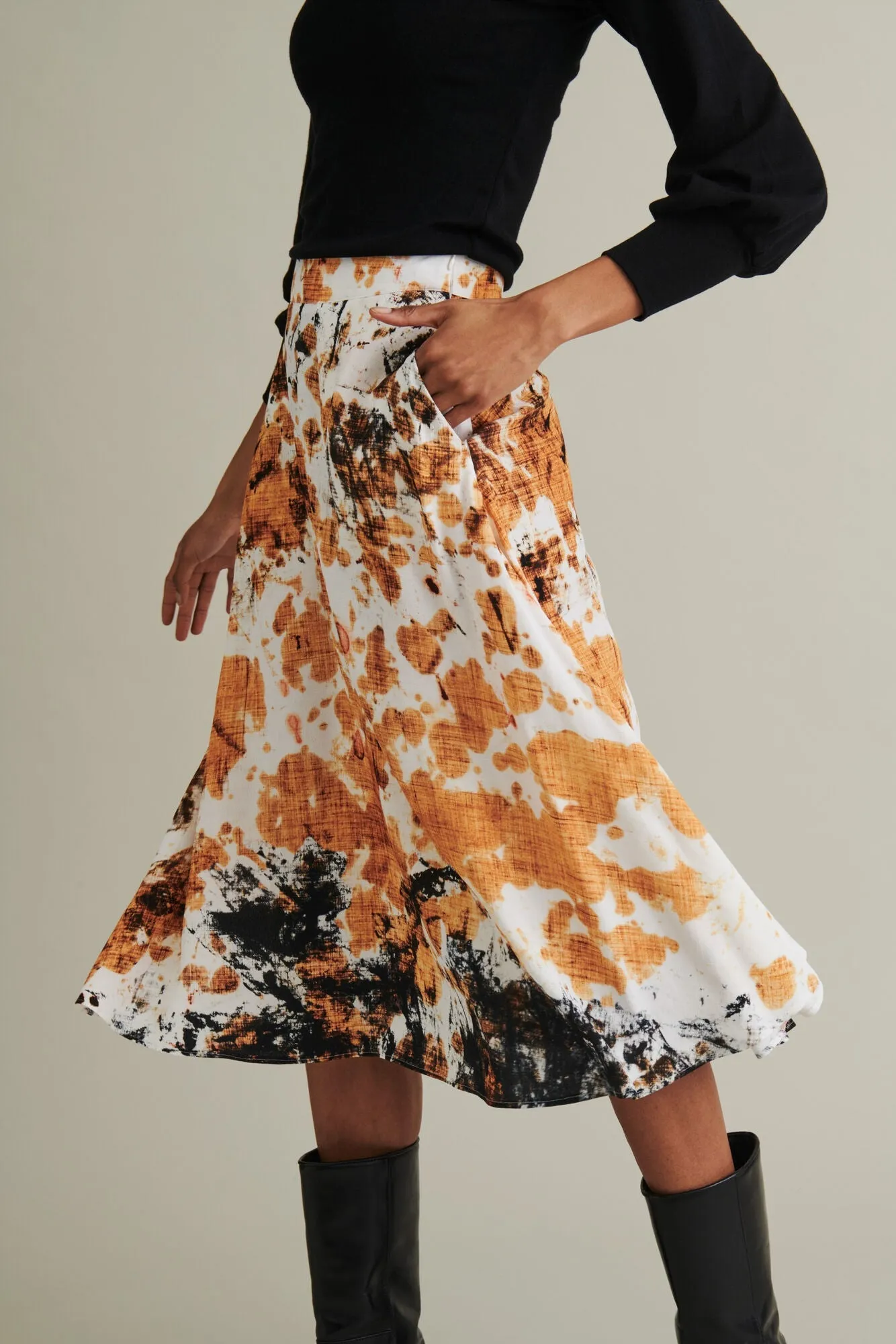 Framtiden Skirt Orange