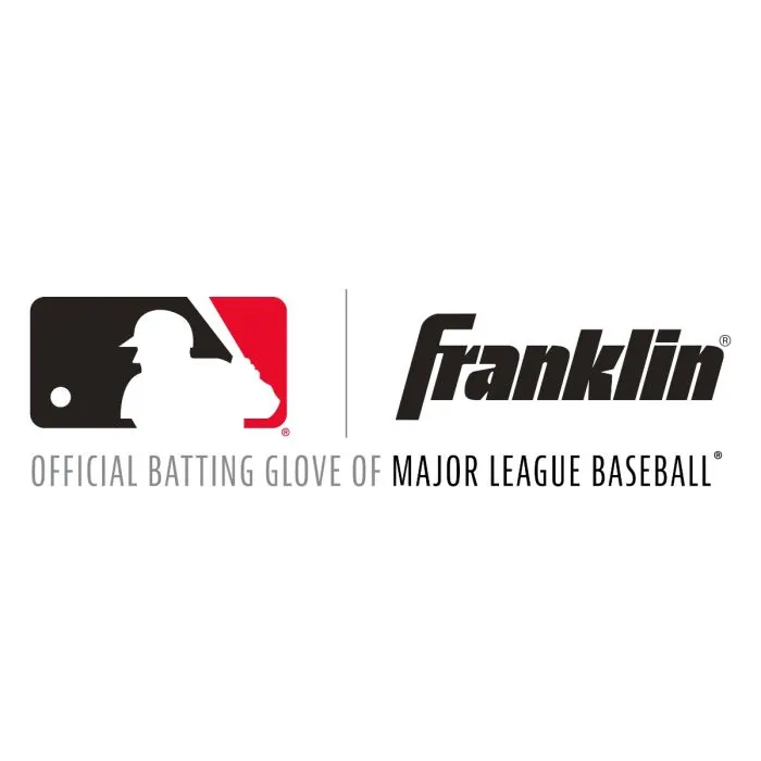 Franklin 2nd-Skinz Adult Batting Gloves - White, Red and Navy