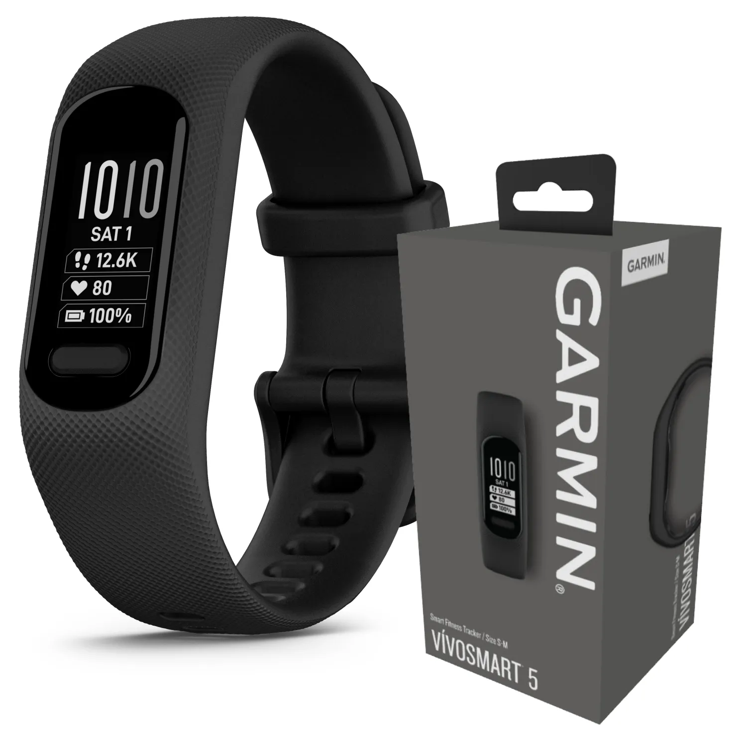 Garmin Vivosmart 5 Smart Fitness and Health Tracker, Standard or Large Size