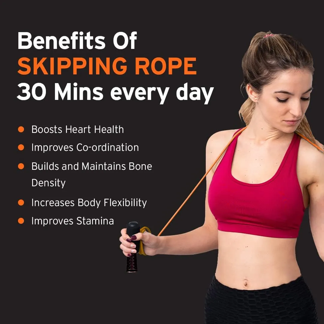 HEAD Skipping Rope & Wrist/Ankle Weights | Skipping Rope: 3M | Adjustable Weights: (2 x 1 Kgs)