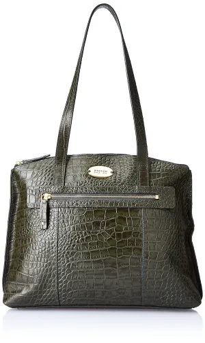 Hidesign womens WHITNEY III Large Emerald Tote Bag