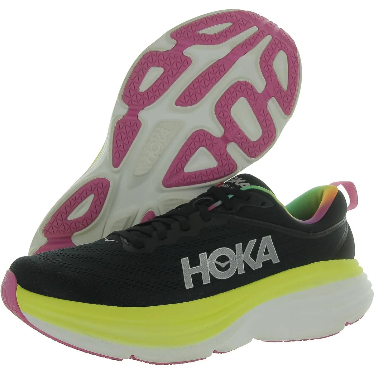 Hoka One One Mens Bondi 8 Fitness Workout Running & Training Shoes