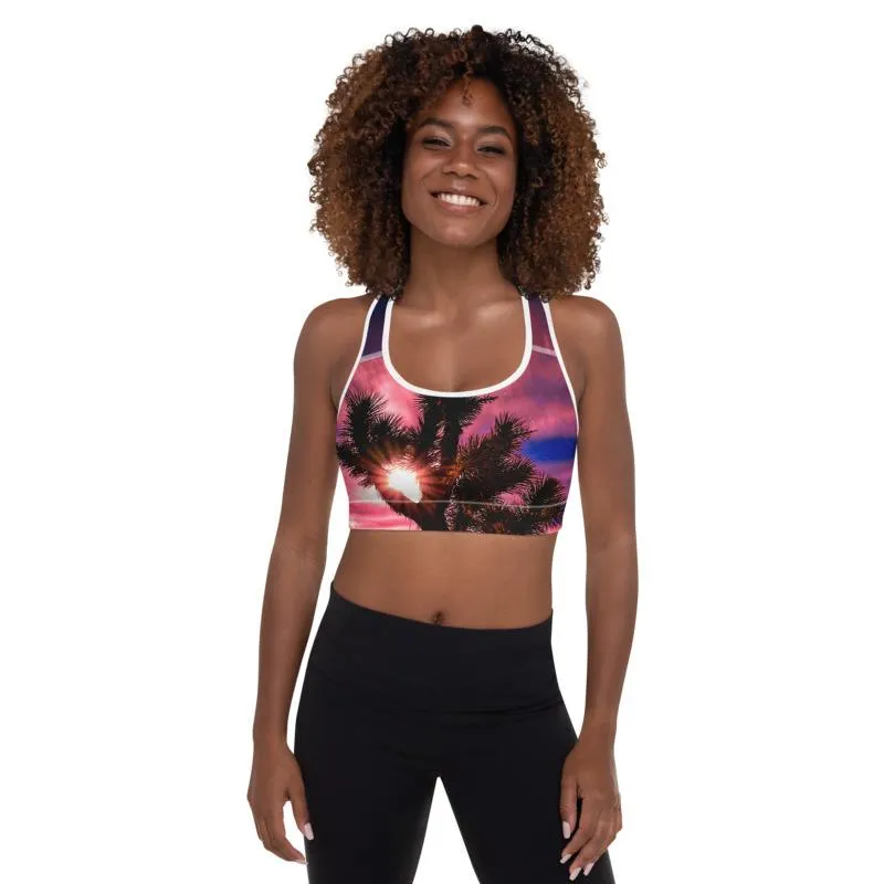 Joshua Tree Padded Sports Bra - California