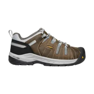 KEEN Utility Women's Flint II Steel Toe Work Shoe - Cascade Brown/Surf Spray