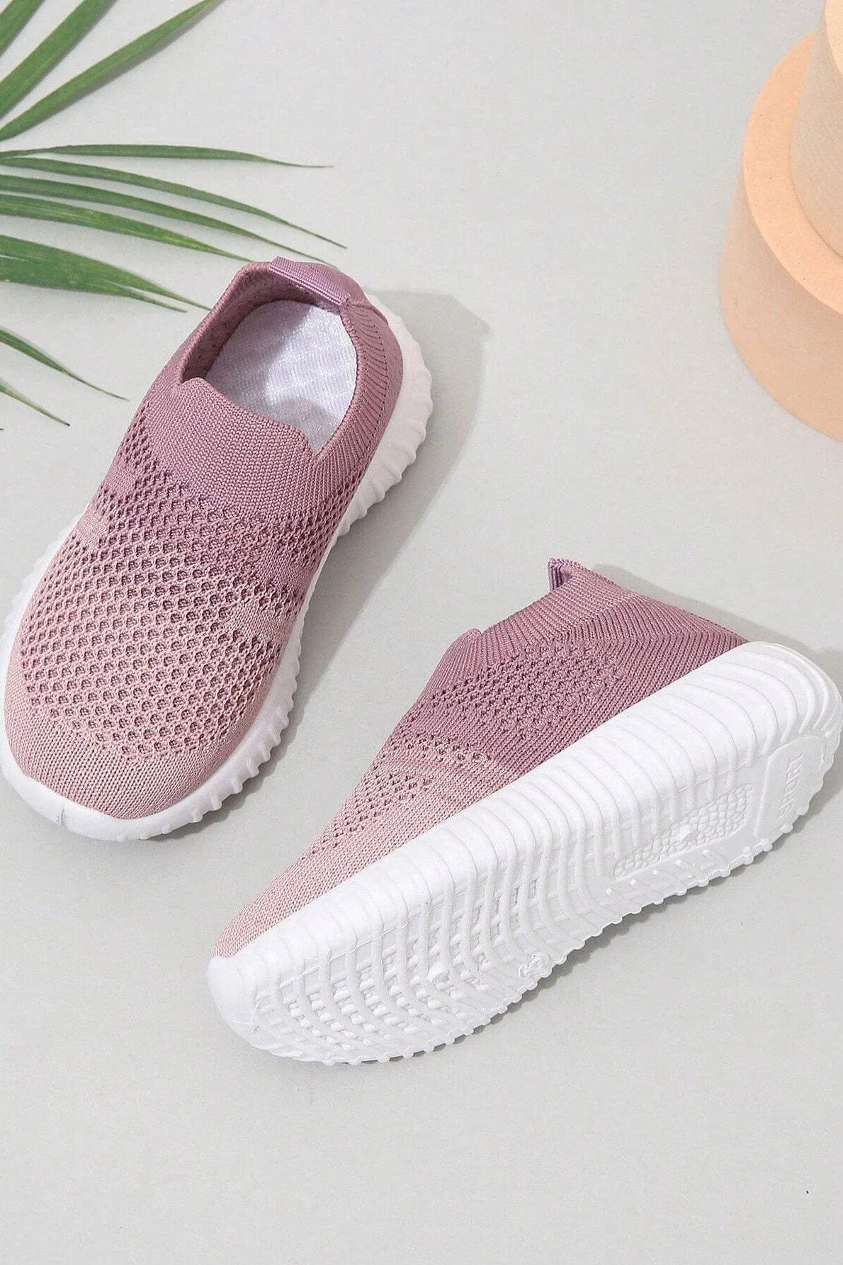 Kid's Contrast Slip-On Sneakers