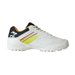 Kookaburra Pro 5.0 Rubber Cricket Shoes - White/Neon/Orange