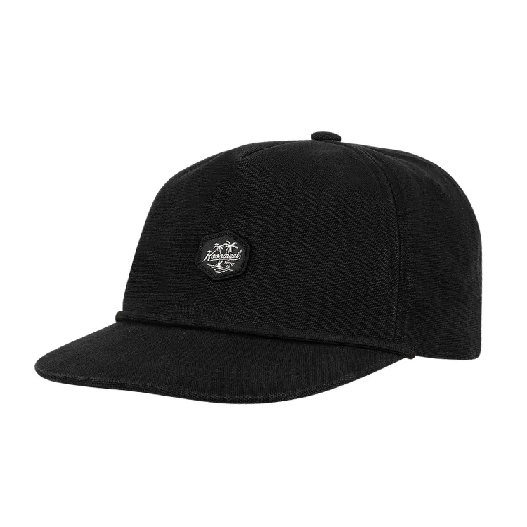 Kooringal Mens 5 Panel Cap Bramston - Black