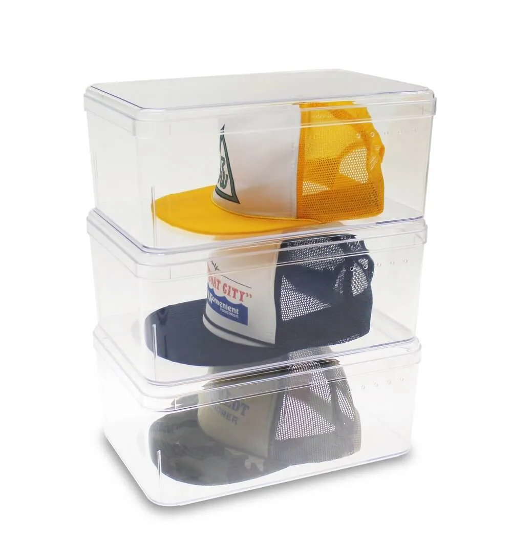 Large Acrylic Shoe Boxes 3 Pack