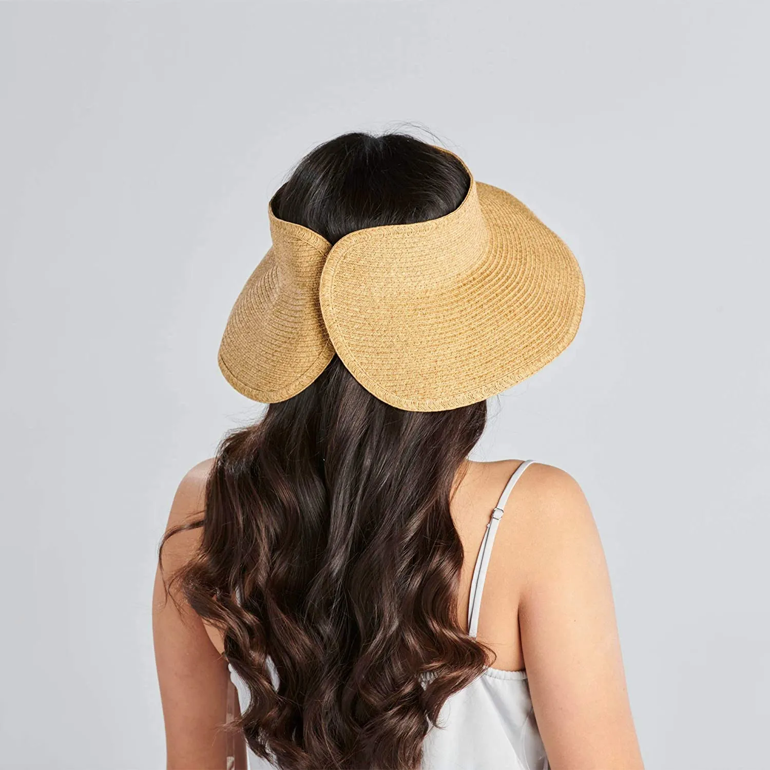 Livingston | Wide Brim Sun Hats For Women Straw Foldable Roll Up Sun Hats