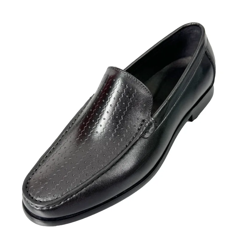 LuxeLeather Breathable Slip-On Loafers