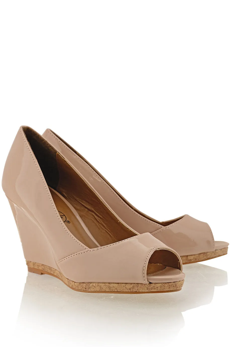 MANDY Nude Wedges