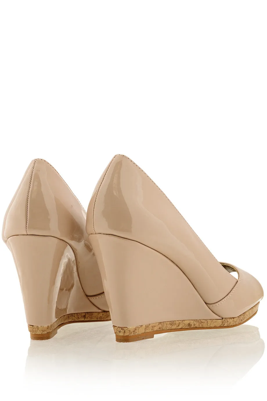 MANDY Nude Wedges