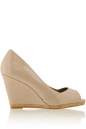 MANDY Nude Wedges