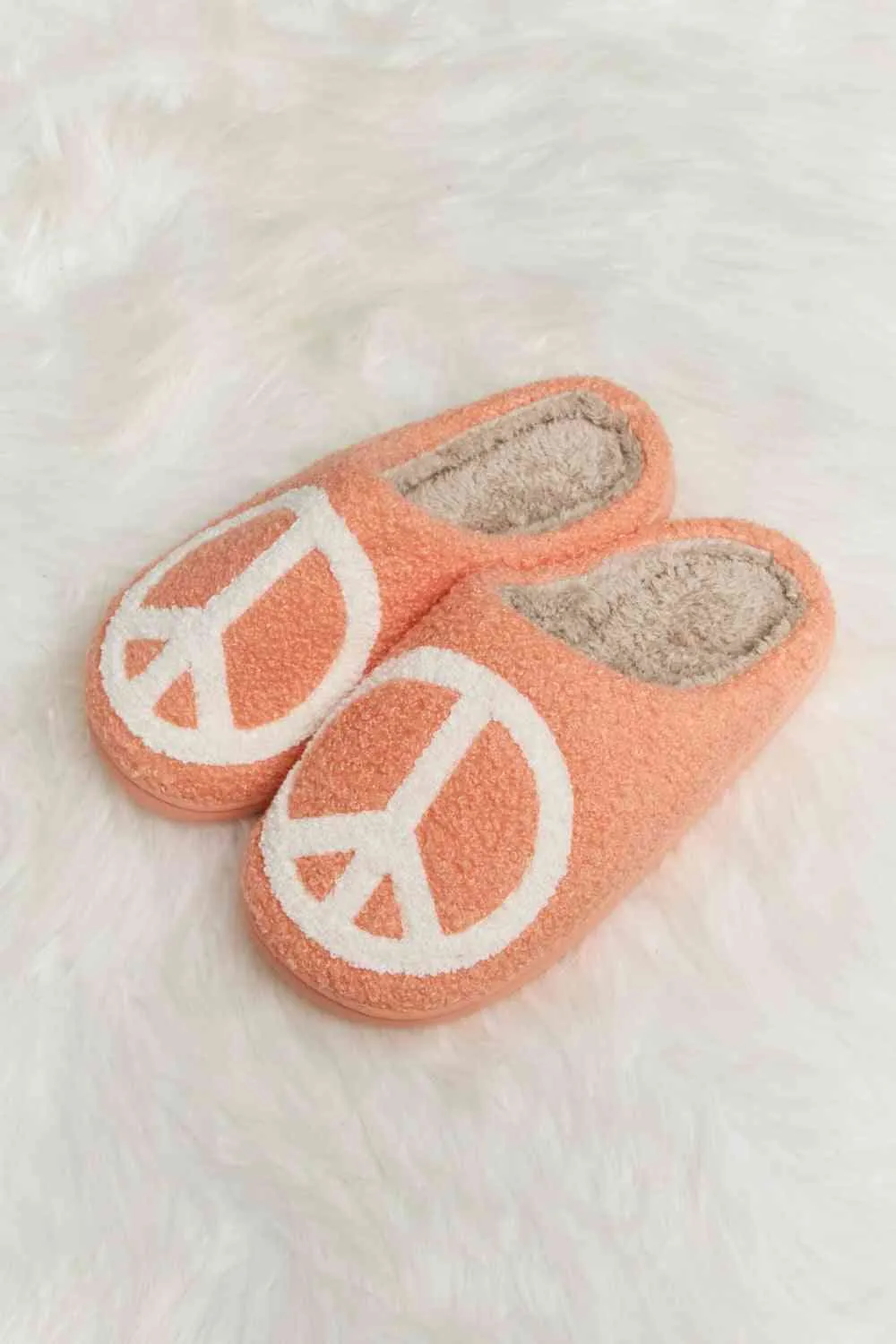 Melody Strawberry Printed Plush Slide Slippers