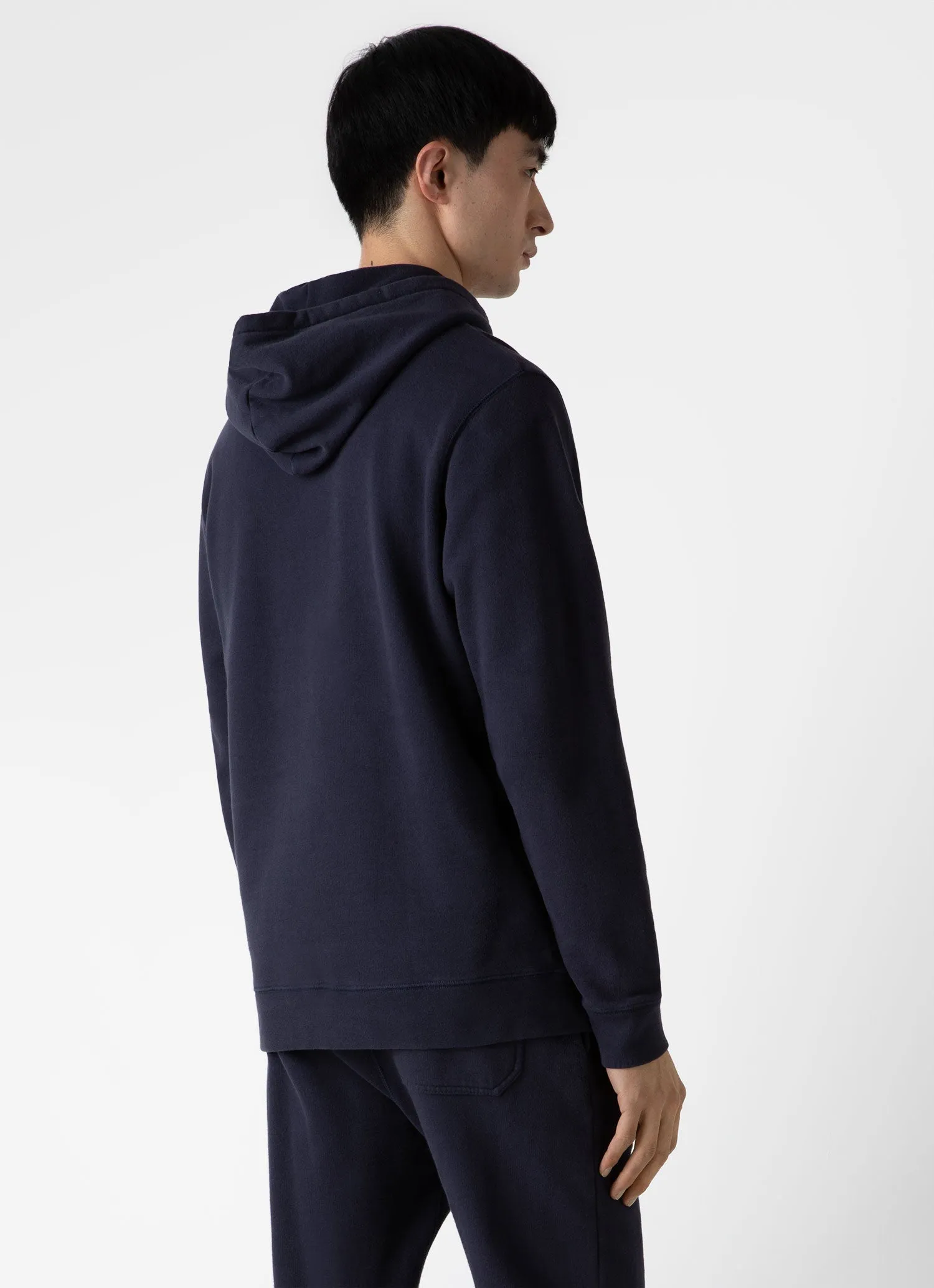 Men's Loopback Hoodie in Navy