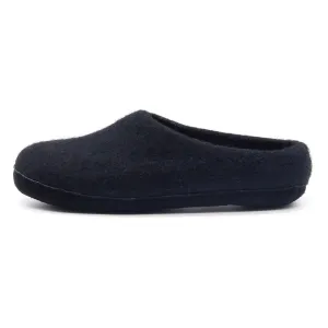 Men's 'Newport Noir' Wool House Shoe - Carbon