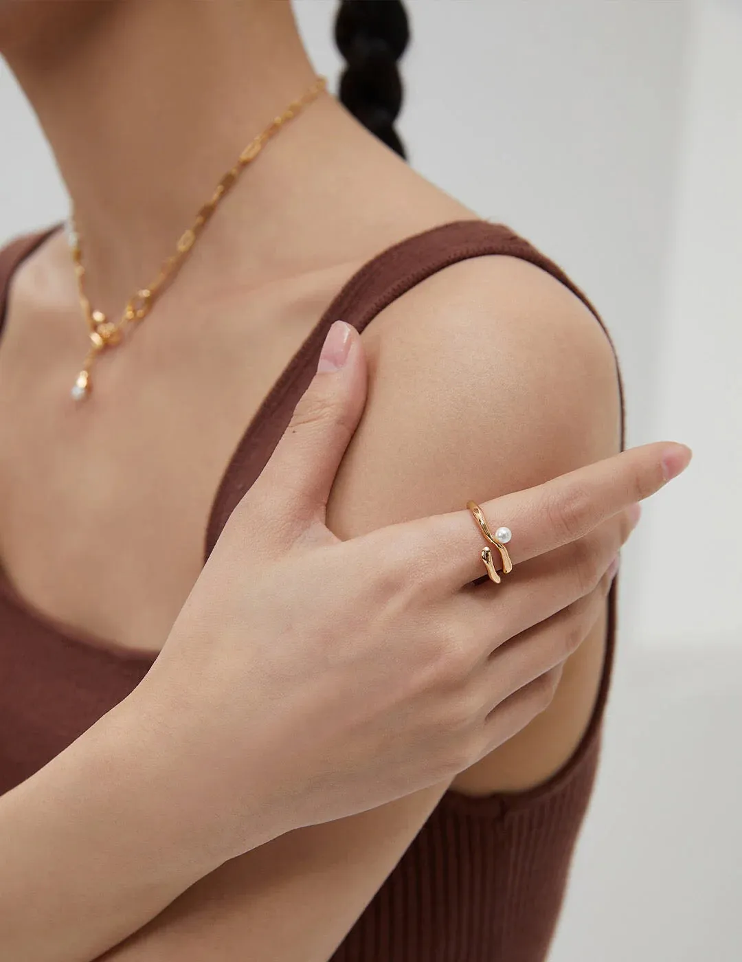 Mirabella - Modern Statement Pearl Ring